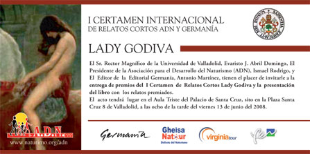Click para PDF 700KB. Invitación Lady Godiva