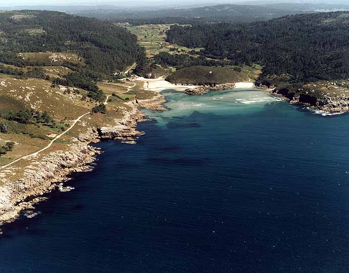 Playa de Niñóns, Oleiros, A Coruña, Galicia.
