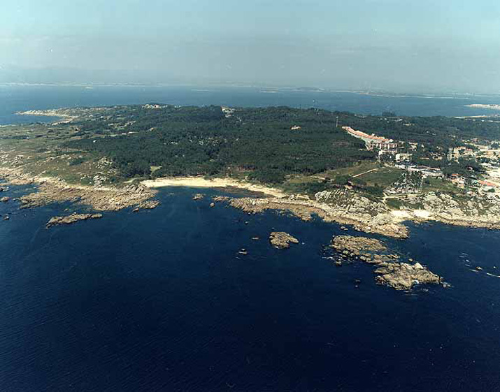 Playa de Canelas, en O Grove, Galicia.