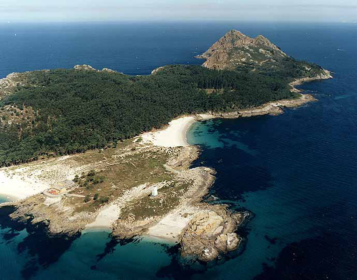 Playa de Figueiras, Islas Cíes, Vigo, Galicia.