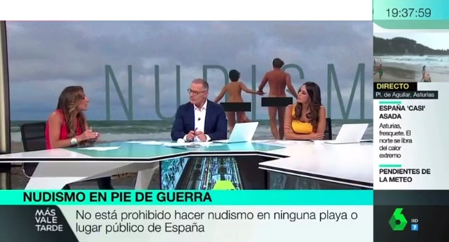 No está prohibido hacer nudismo en ninguna playa o lugar público de España.