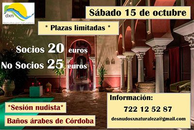 Baños Árabes, comida y ruta turística en Córdoba. 15/10/22. Asociación DxN
